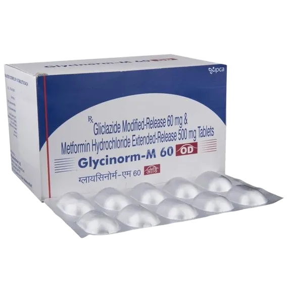 glycinorm m od 60mg tablet 10's